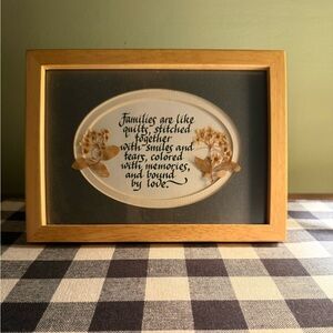 Wooden Family Quote Frame